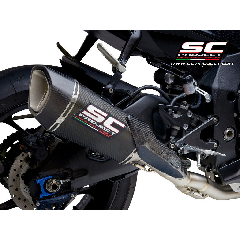 ท่อ SC-PROJECT สำหรับ YAMAHA YZF R1 (2020 - 2024) - R1M | SC1-R carbon, muffler length 250mm