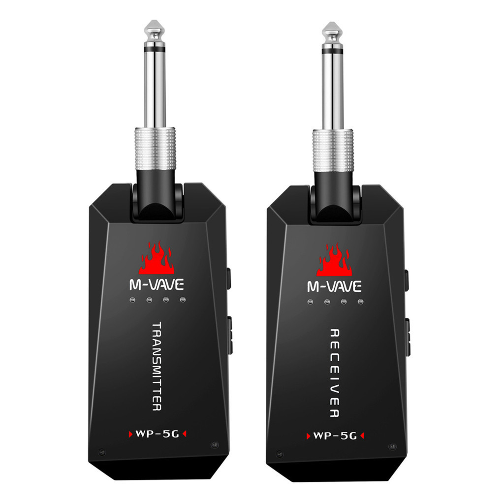 M-vave WP-5G ไร้สาย 5.8G กีตาร์ระบบชาร์จเครื่องส่งสัญญาณและตัวรับสัญญาณ ISM Band สําหรับกีตาร์เบสไฟฟ้าเครื่องขยายเสียงอุปกรณ์เสริม