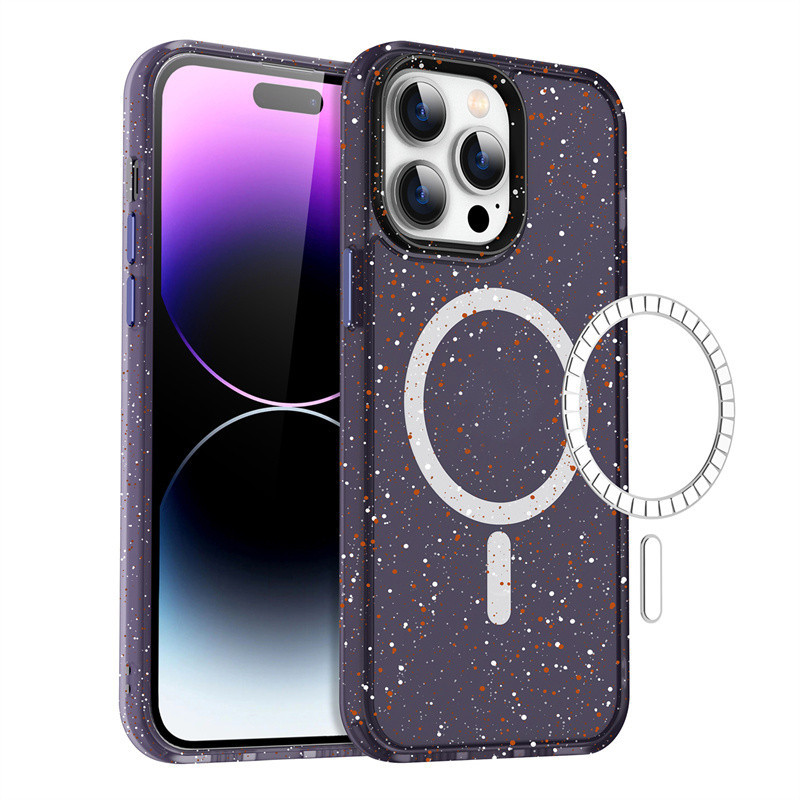 สําหรับ ไอโฟน 15 14 บวก 13 12 11 มือโปร สูงสุด เคสโทรศัพท์, ป้องกันการตกฝาครอบดูดแม่เหล็กพร้อมการออกแบบการสาดหมึก