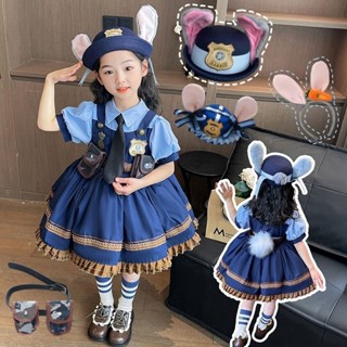 Zootopia Lolita สาวเจ้าหญิงชุดฤดูร้อน Officer Judy ฮาโลวีนคอ…