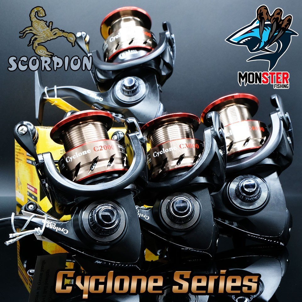 รอกตกปลา รอกสปินนิ่ง SCORPION CYCLONE C2000/3000/4000/5000