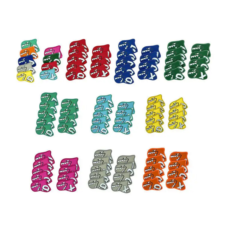 9x Golf Club Head Covers Gift Wrap Socks Water Resistant Golf Iron Covers Set for Beginners Player P