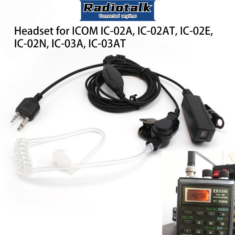 ชุดหูฟังสําหรับ Icom IC-02N, IC-02A, IC-02AT, IC-02E,IC-03A, วิทยุ IC-03AT