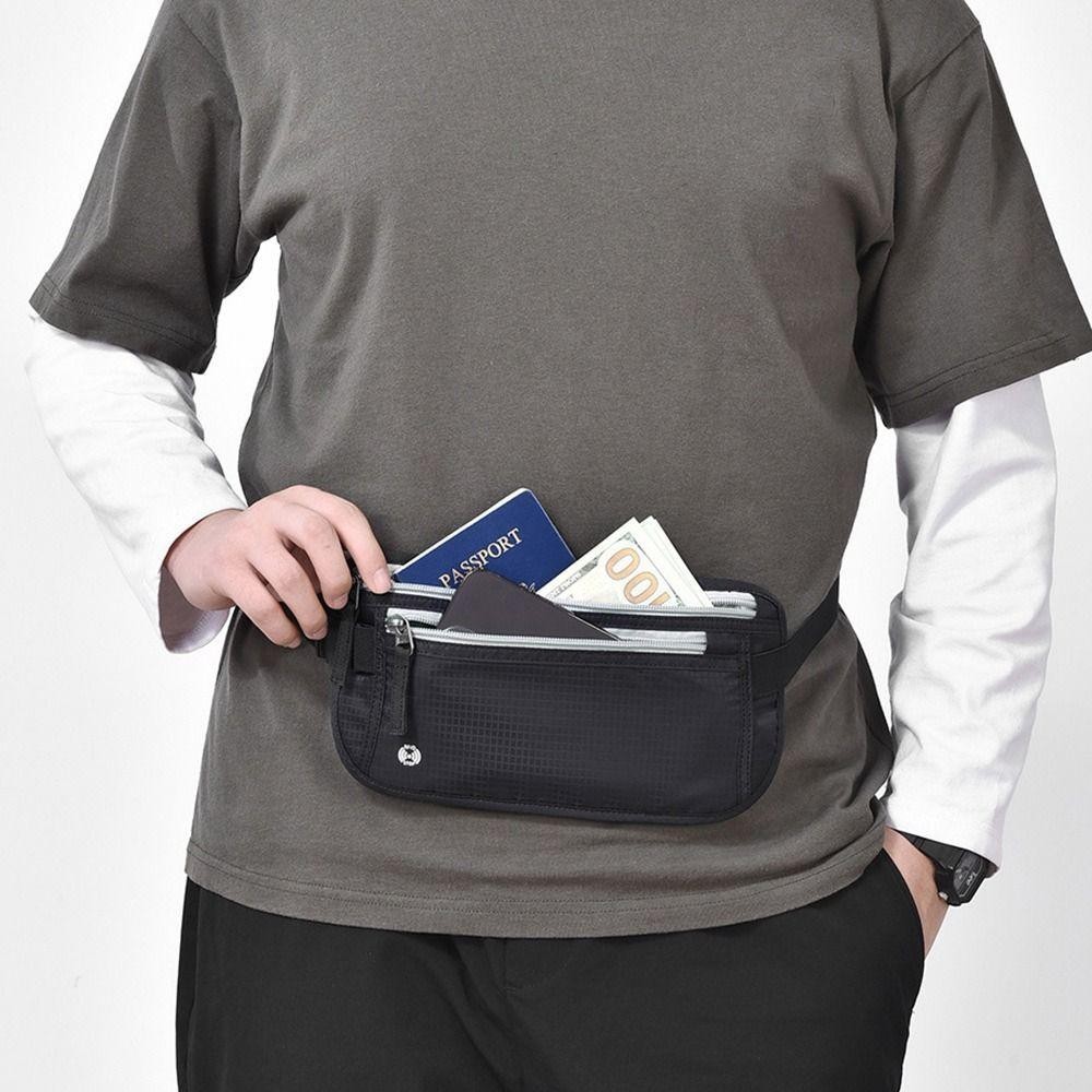 กระเป๋าใส่พาสปอร์ต, กระเป๋าคาดเอวหลากสี RFID, กระเป๋าใส่โทรศัพท์รักษาความปลอดภัย กระเป๋าใบรับรองส่วนบุคคลกันน้ํา บัสซี่ทริป