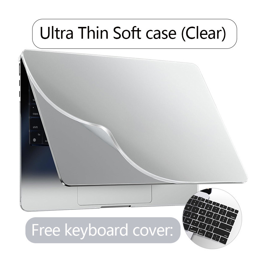 ยืดหยุ่นนุ่มสําหรับ 2024 2025 Macbook Air 13 M4 m2 m3 A3113 A3114 Pro 13 14 16 นิ้ว A2681 Air M1 A2337 A2338 Matte Clear แล็ปท็อป