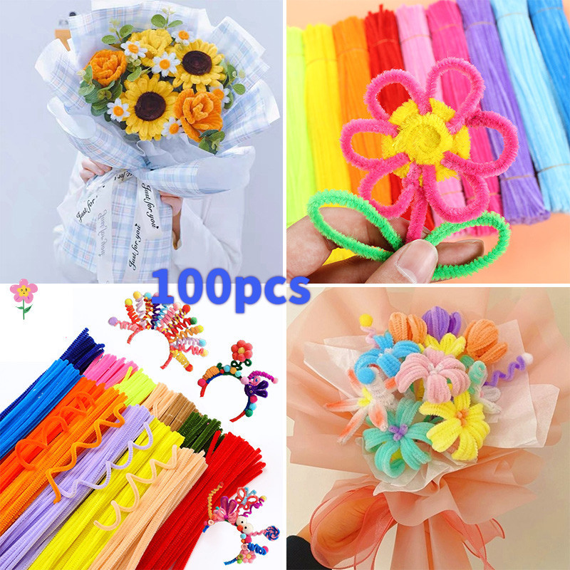 100pc ช่อดอกทานตะวัน แบบบิดเกลียว ของขวัญวันเกิด สําหรับแฟนสาว ของขวัญวันเรียนจบ วันวาเลนไทน์ DIY