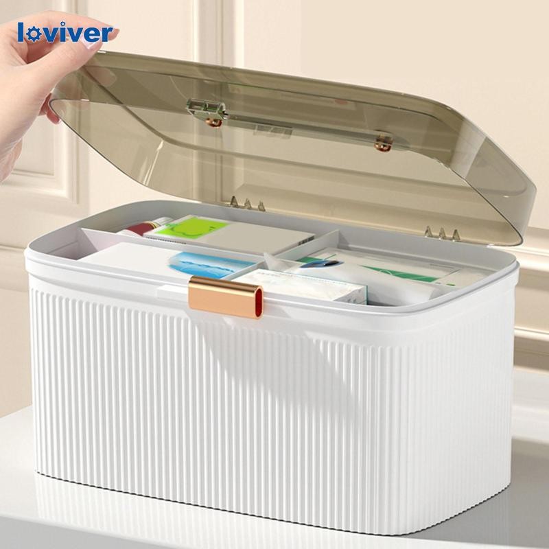 จัดส่งในพื้นที่Craft Organizer Storage Box Makeup Case 2- Box Tav Makeup