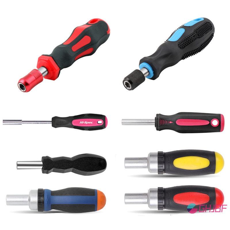 Ghjbf] 1/4 (6neck.35mm) Ratchet ไขควง Bit Holder Handle al Magnetic Bit คอเต่า Ss น.ค.