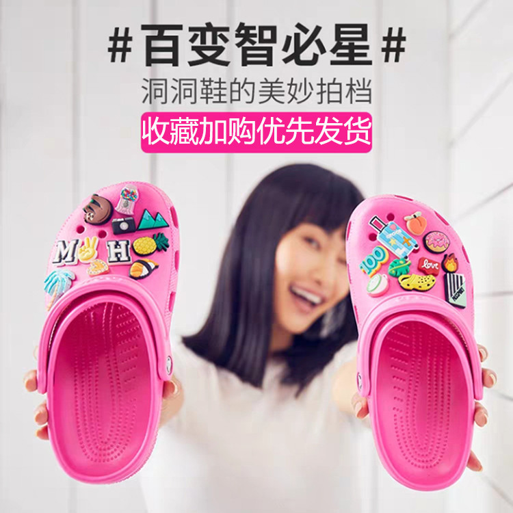 Jibbitz Crocs Charm Shoe Buckle Croc Cute Plush Accessories Crocs Girls Shoe Accessories 3D Pink Bow