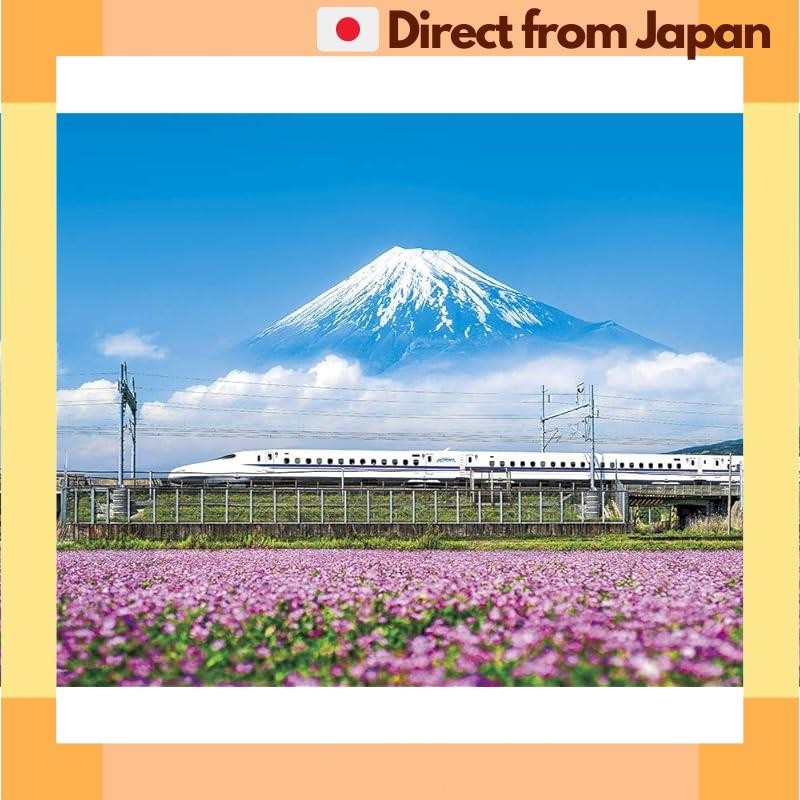 500-piece jigsaw puzzle: Lotus flowers and Mt. Fuji (Shizuoka) (38x53cm) [Japan Shipped]