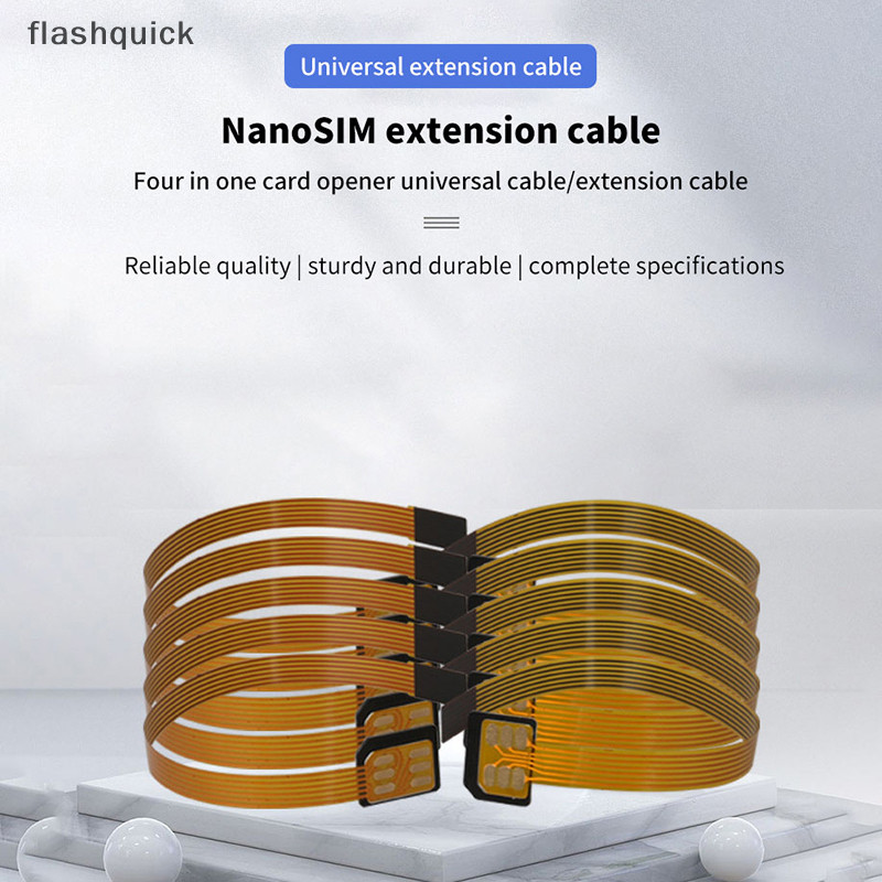 Flashquick Nano 4FF ซิมการ์ด Converter FPC สายต่อนาโน 4FF Micro 3FF มาตรฐาน 2FF ซิม Usim การ์ดอะแดปเ