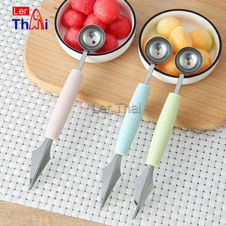 LerThai ที่ตักผลไม้ 2 in 1 ช้อนแกะสลักผลไม้พรีเมี่ยม Fruit Spoon