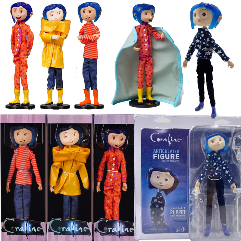 Neca Coraline Action Figure Star Sweater Coraline & The Secret Door โมเดลฟิกเกอร์ของเล่น