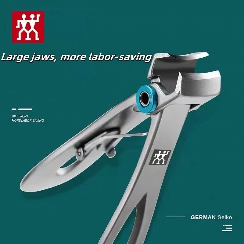 Zwilling กรรไกรตัดเล็บ ขากรรไกรกว้าง เปิด สเตนเลส กรรไกรตัดเล็บมือ หนา แข็ง เครื่องมือกรรไกรตัดเล็บก