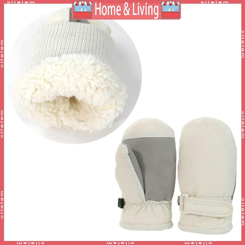 Ci Anti-skid ฤดูหนาว Mittens เด็กถุงมือความร้อนกันน้ําหนาถุงมือสกีสําหรับเด็กชายหญิงถุงมือกีฬากลางแจ้ง