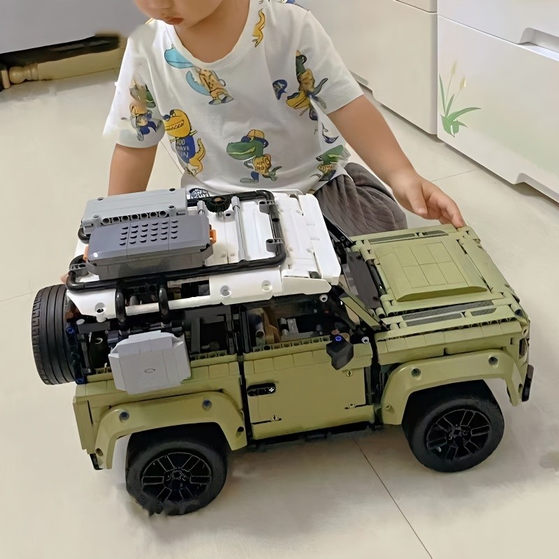 เข้ากันได้กับ Lego 42110 Land Rover Defender Building Blocks รถออฟโรดเด็กประกอบเด็กปริศนาที่ยากอนุภา