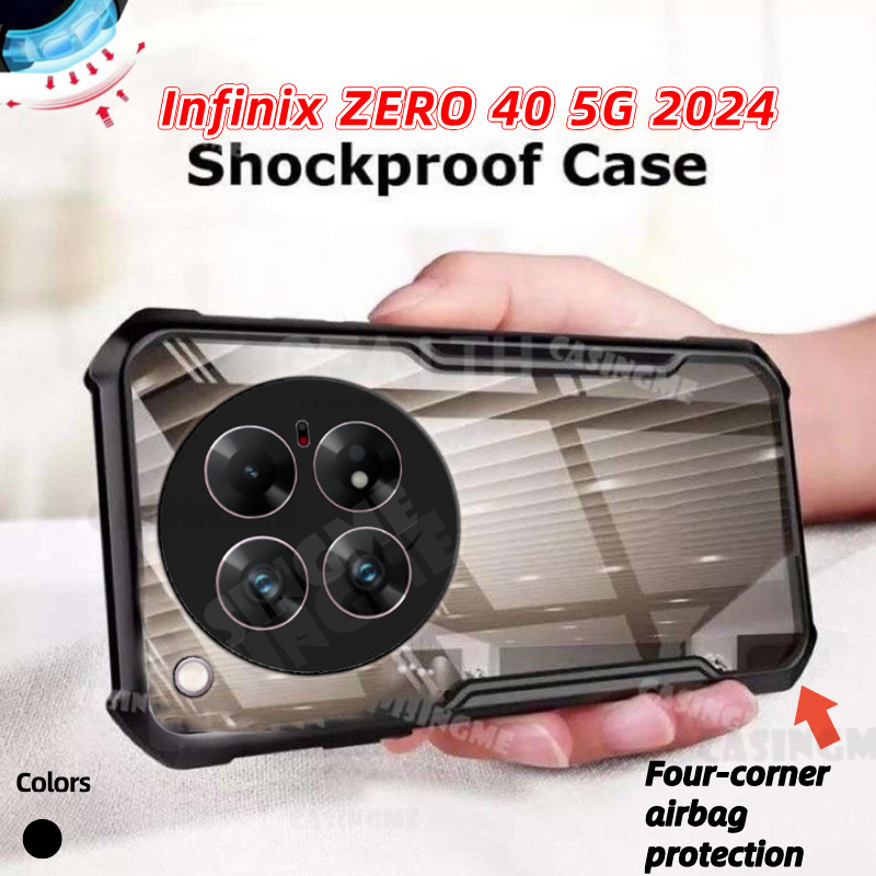 Infinix ZERO 40 5G 2024 ถุงลมนิรภัยล้างเคสโทรศัพท์สําหรับ Infinix ZERO 40 Zero40 40Zero infinixZero40 5G ซิลิโคนโปร่งใสเคสโทรศัพท์อะคริลิคกันกระแทกกันชน Soft TPU ฝาหลัง