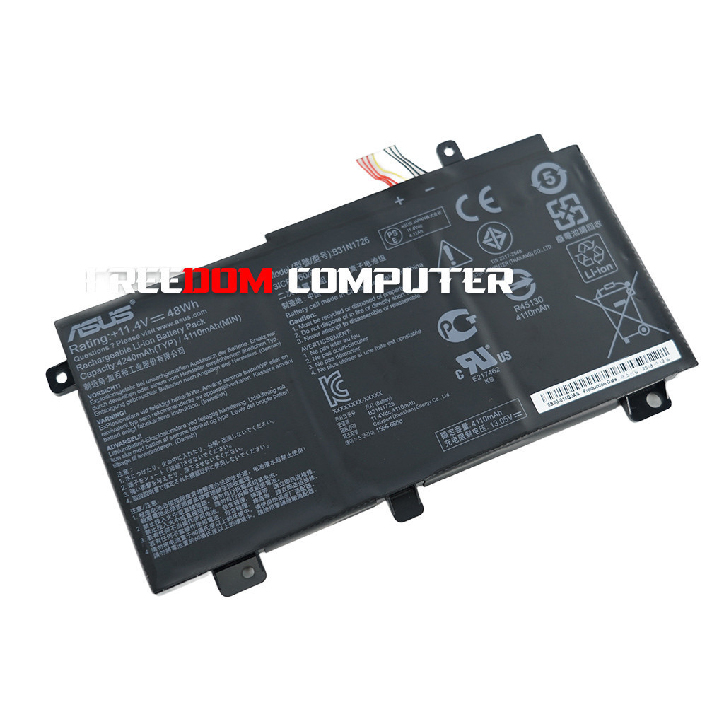 แบตเตอรี่โน๊ตบุ๊ค (แท้) B31N1726 ASUS FX504 FX50G FX505 FX505D FX505G FX80 FX80GD FX86 FX86FM FX86FE, Asus FA506IU, F