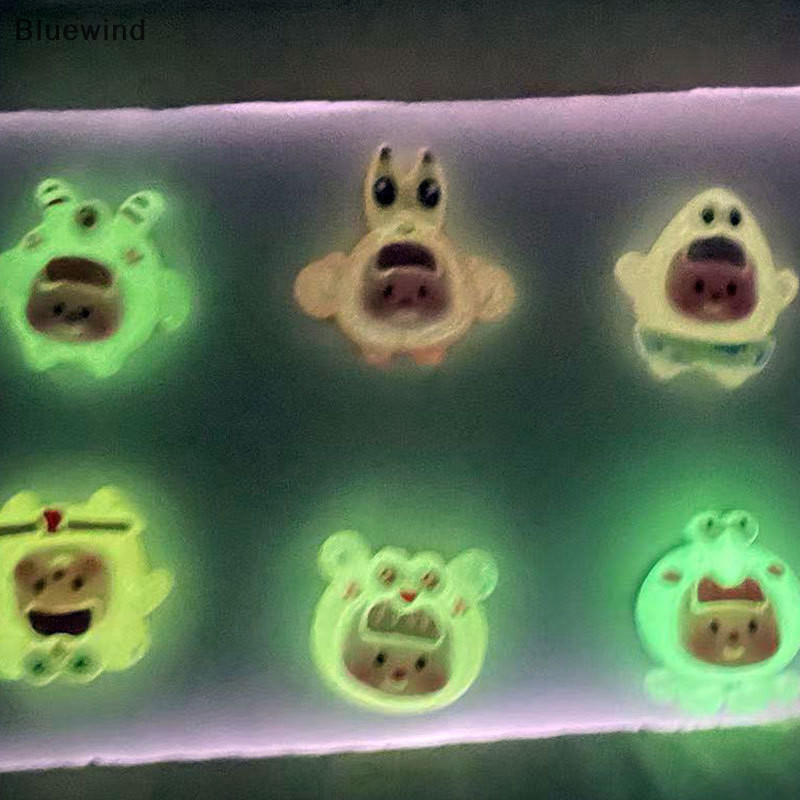 Bluewind Luminous SpongeBob Micro Landscape รูปเครื่องประดับกลางแจ้งเรืองแสง Miniature รูปปั้น Potted Mini Garden อุปกรณ์เสริมใหม่