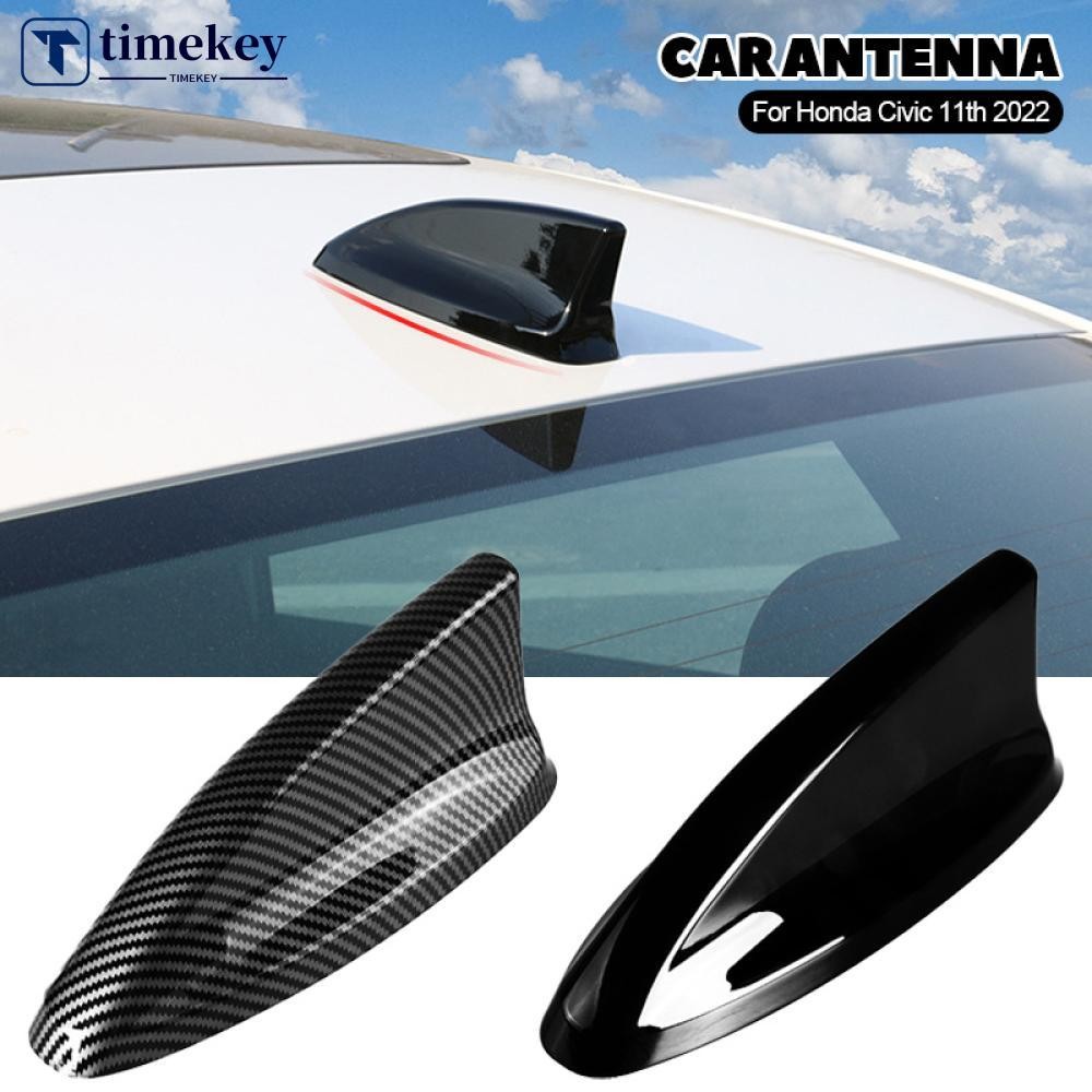Timekey เสาอากาศรถยนต์ Shark Fin Cover Trim Auto หลังคาตกแต่งเสาอากาศอุปกรณ์เสริมสําหรับ Honda Civic 11th 2022 B2J2