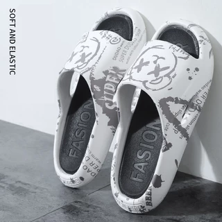 พร้อมส่ง🚚รองเท้าแตะ36-44 หญิง ชาย แฟชั่น เพิ่ม1เบอร์ แบบสวม สีสวย ฤดูร้อน รองเท้านุ่ม X021 X068