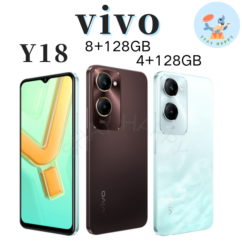 [Hot Deal] vivo Y18 โทรศัพท์มือถือ วีโว่ | แบตเตอรี่ 5000mAh | กล้องพอร์ตเทรต 50MP | จอแสดงผล 90Hz