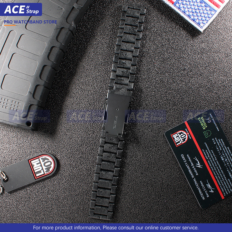 เหมาะสำหรับสายนาฬิกา LUMINOX คาร์บอนไฟเบอร์ 22mm 23mm