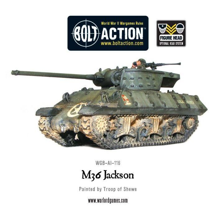 [พร้อมส่ง] WARLORD GAMES: BOLT ACTIONS: M36 Jackson tank destroyer โมเดลจำลอง