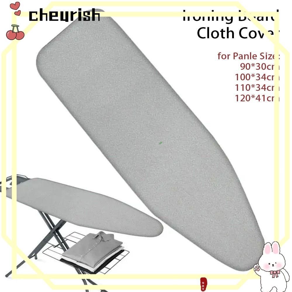 Cheurish 1 ชิ้นเหล็กโล่ความร้อน,สากลพร้อมขอบยืดหยุ่นที่รองรีด,ผ้าผ้าฝ้ายหนา Padding คราบรีดผ้าสําหรับโต๊ะรีดผ้า