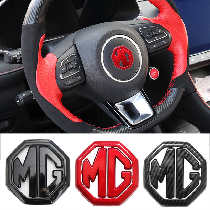 1pc ABS พวงมาลัยรถศูนย์สติกเกอร์สัญลักษณ์สําหรับ Morris Garage MG MG5 MG6 PRO ZS HS