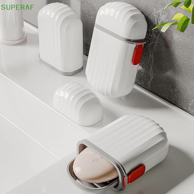 Superaf Travel จานสบู่ท่อระบายน้ําน้ําอุปกรณ์ห้องน้ําแบบพกพา Gadgets สําหรับกระเป๋าเดินทางคอนเทนเนอร์อุปกรณ์เสริม Home Storage กล่อง HOT