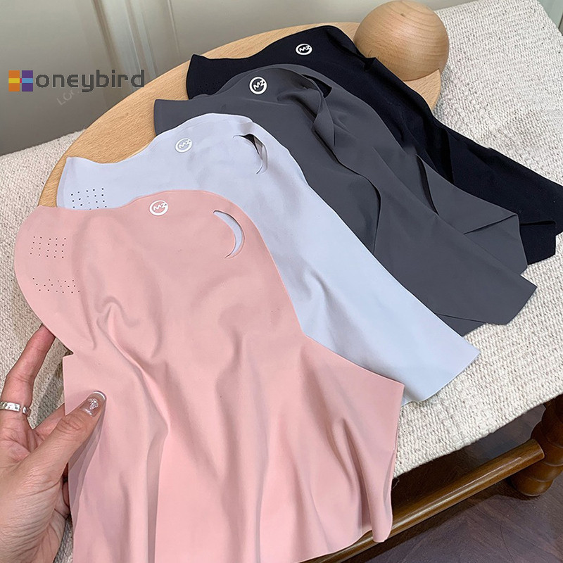ฮันนี่เบิร์ด หน้ากากหญิงคอป้องกันชิ้นเดียวระบายอากาศหลุมขี่จักรยานหน้ากาก3งป้องกันรังสีอัลตราไวโอเลตไม่ทําเครื่องหมายหน้ากากดี