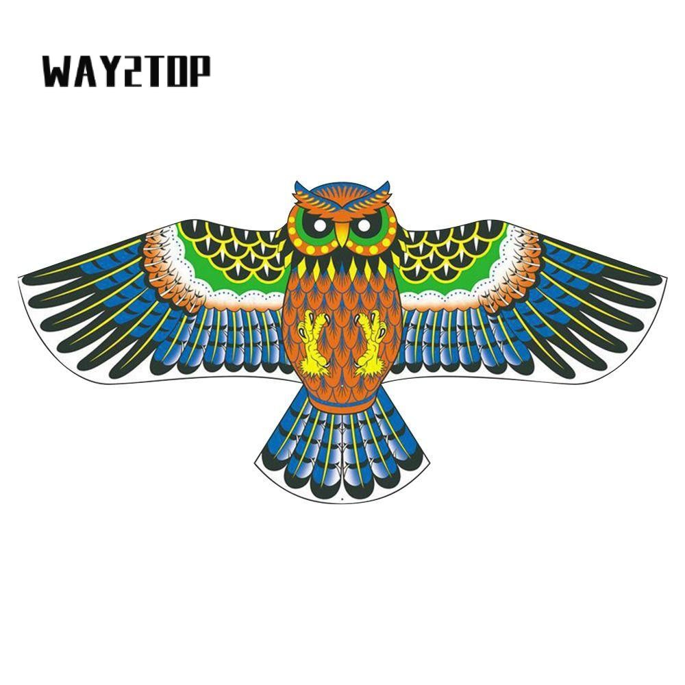 WAY2TOP ว่าวนกฮูก,แบน1.2เมตรบินว่าว,ของเล่นของขวัญในช่วงต้นการเรียนรู้การศึกษาว่าวนกเด็ก