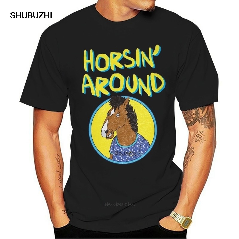 CUC เสื้อยืด bojack The Horseman ซีรี่ย์ภาพยนตร์ภาพยนตร์ที่มีชื่อเสียงของผู้ชายเสื้อยืดผ้าฝ้ายพิมพ์ล