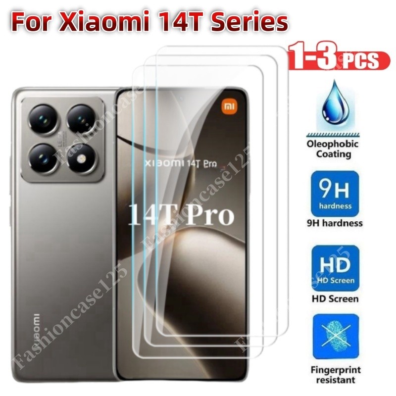 3 ชิ้น Xiaomi 14T Pro 5G 2024 ป้องกันหน้าจอสําหรับ Xiaomi Mi 14T Pro Xiaomi14T 5G 2024 Clear View กระจกนิรภัย HD ฟิล์มป้องกันกระจก 9H ความแข็งโปร่งใสทั้งหมด Anti Scratch