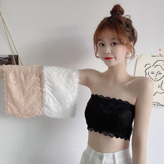 💥ส่งไวจากไทย💥ชุดชั้นในผู้หญิงเสื้อในทรงเกาะอกชุดชั้นในกันโป๊ ลูกไม้เนื้อนุ่ม แบบใส่ได้ 2 ด้าน