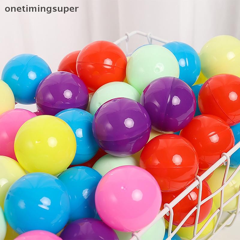 Onetimingsuper 50 ชิ้น Mini 32 มิลลิเมตรโปร่งใสแคปซูลพลาสติกของเล่น Surprise Ball ของขวัญ OTP