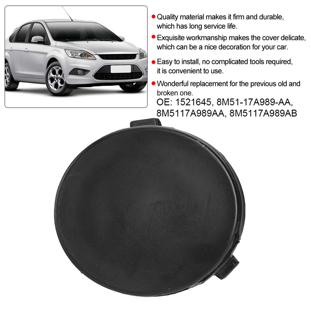 [LMC] กันชนหน้าลากจูงตะขอฝาครอบตาเหมาะสําหรับ Ford Focus MK2 2007-2011