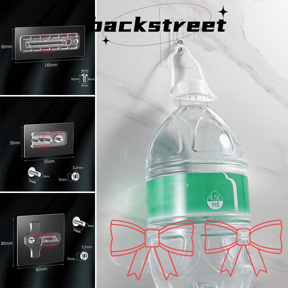 Backstage Double Hole Screw Sticker, No Punching Variable Distance Traceless Nail, Screw Hook Wall Hanger Wall Screw Stickers กล้องเล็บฟรีสติกเกอร์