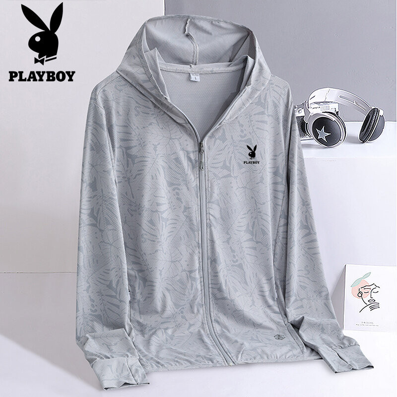 Playboy Maple Leaf Sun-protective Summer UV Sunscreen Clothing for Men and Women Thin Breathable ราคา ถูกที่สุด ดีลบีเคเค แกลเลอรีภาพที่ 3