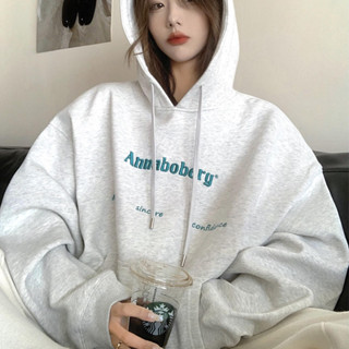 Solovely สไตล์เกาหลี แขนยาว หลวม เสื้อโค้ท งานปัก โอเวอร์ไซส…