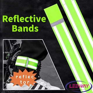 Lee สายรัดข้อมือ แถบสะท้อนแสง ปรับได้ สามารถใช้สำหรับวิ่ง ขี่จักรยาน Reflective Band