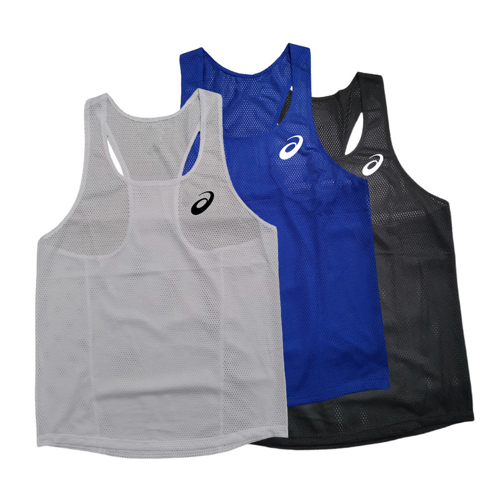 ผู้ชายใหม่วิ่งเสื้อกั๊กแห้งเร็วแขนกุดเสื้อกั๊กกีฬายืดหยุ่น