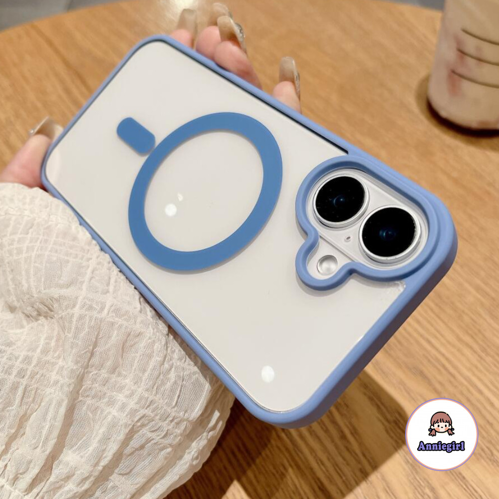 Simple โปร่งใสแม่เหล็กเคสโทรศัพท์สําหรับ Iphone 11 15 16 Pro Max 16 PLUS Iphone 12 14 13 Pro Max ซิลิโคนกันชนกันกระแทก Soft TPU โทรศัพท์ปกหลัง