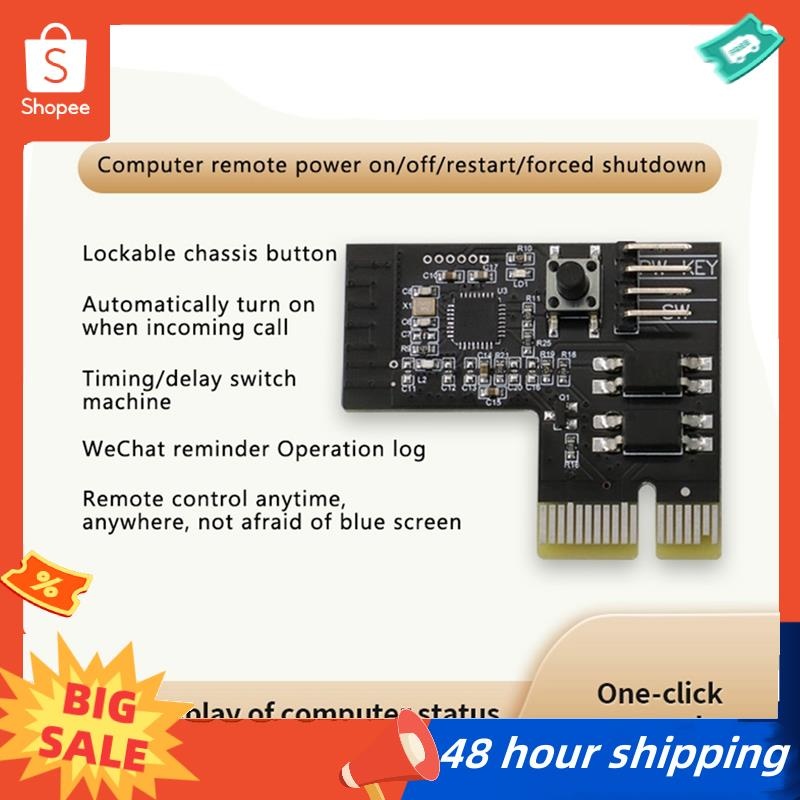 พร้อมสต็อก คอมพิวเตอร์ Remote Switch Wifi Smart PC Start Up Card Startup Card ทํางานร่วมกับ Sinilink Smart Home สําหรับ Arduino