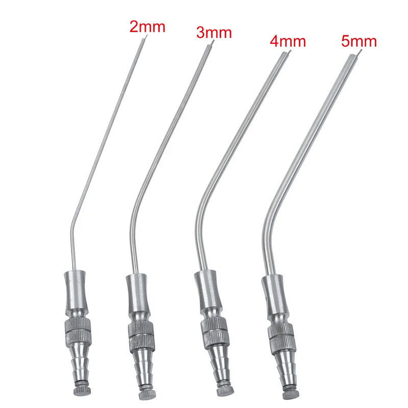 1 Pc Dental Implant Suction Tub Stainless Steel Implants Sucker Pipettes Medical Surgery Aspirator T