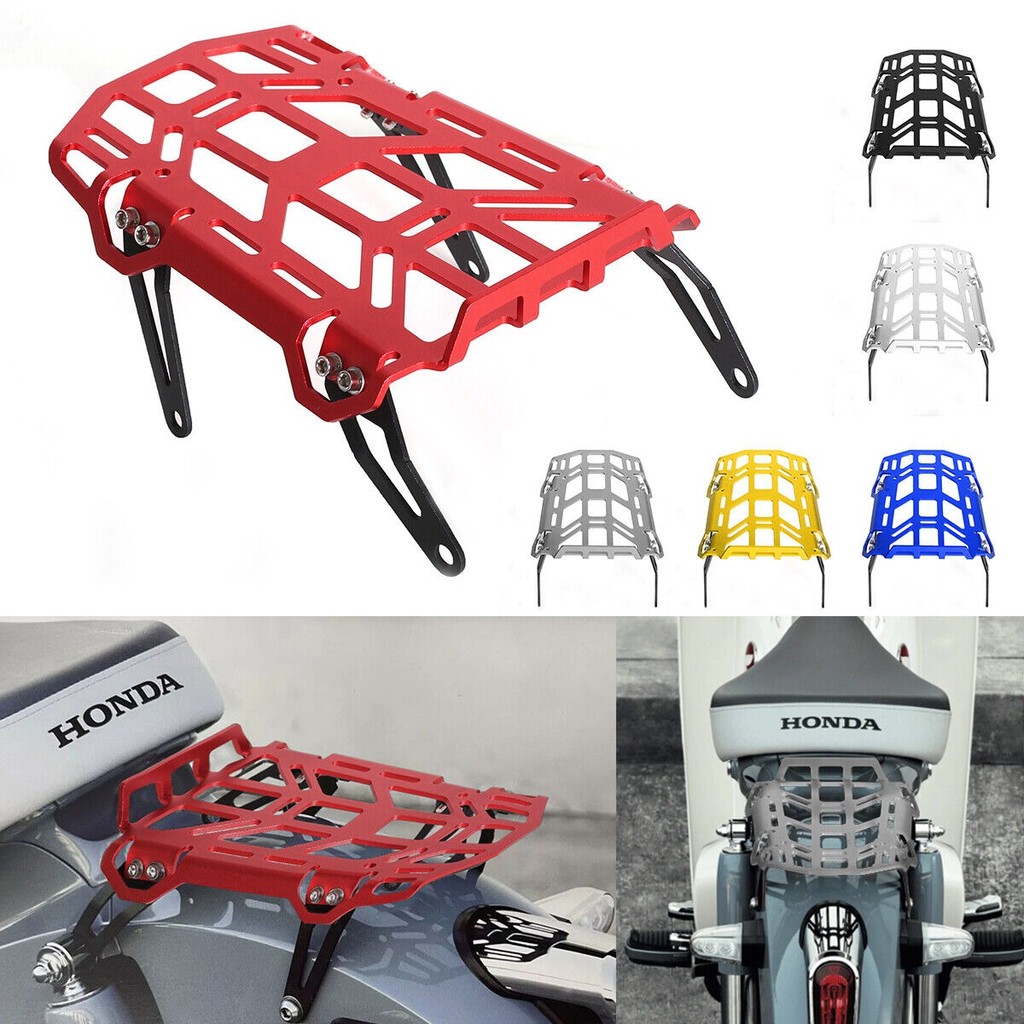 ด้านหลัง Multi Cargo Top Rack กระเป๋าเดินทางสําหรับ Honda Super Cub C125 2018-2024 ด้านหลัง Multi Ca