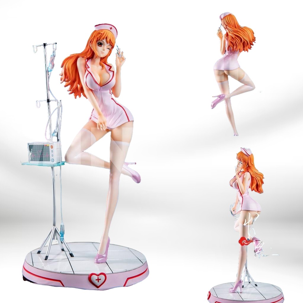 [พร้อมส่ง]  Figure ฟิกเกอร์ Model โมเดล จากการ์ตูนเรื่อง One Piece วันพีช Nurse Nami นามิ ชุดพยาบาล