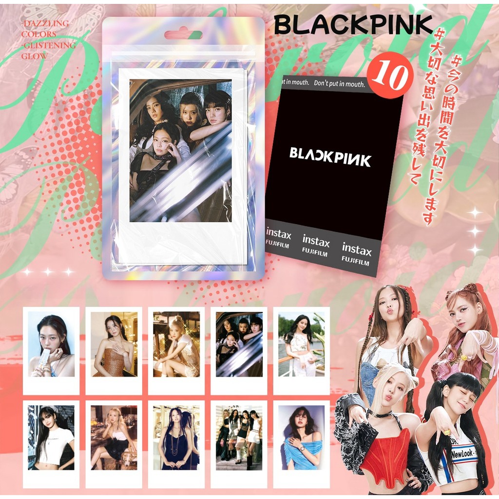 10pcs IVE BP TWICE การ์ด Lomo NJ RED VELVET ITZY (G)I-DLE LESSERAFIM Photocard WANYOug Jennie Rose M
