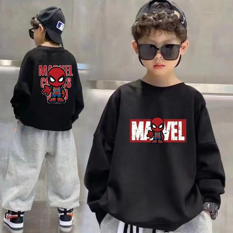 เสื้อสเวตเตอร์เด็กผู้ชายแบบบางหล่อ2023แบบใหม่ฤดูใบไม้ร่วงเด็กโตเสื้อผ้าเด็กแขนยาวเสื้อผ้าเด็กเสื้อผ้าฤดูใบไม้ร่วง